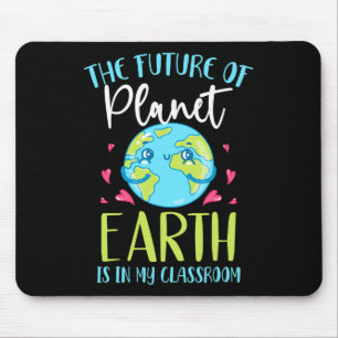 Earth Day Gift Shirt Teachers Clroom Mouse Mat
