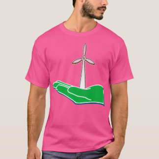 Earth Day Gift Wind Turbine Technician Renewable E T-Shirt