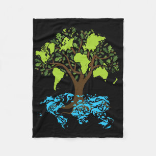 Earth Day Gifts Ecology Environmental Science Fleece Blanket