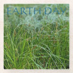 EARTH DAY GLASS COASTER