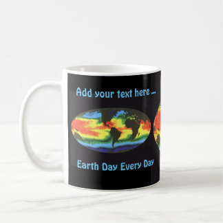 Earth Day - Global sea surface temperature Coffee Mug
