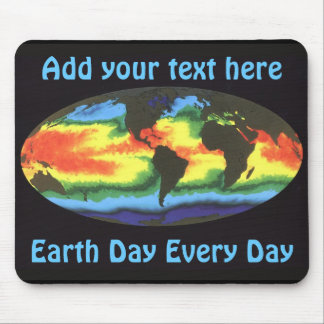 Earth Day - Global sea surface temperature Mouse Mat