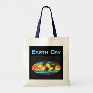 Earth Day - Global sea surface temperature Tote Bag