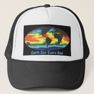 Earth Day - Global sea surface temperature Trucker Hat