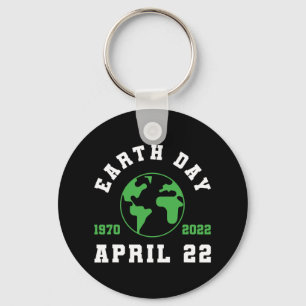 Earth Day Globe Save The Planet Climate Change Key Ring