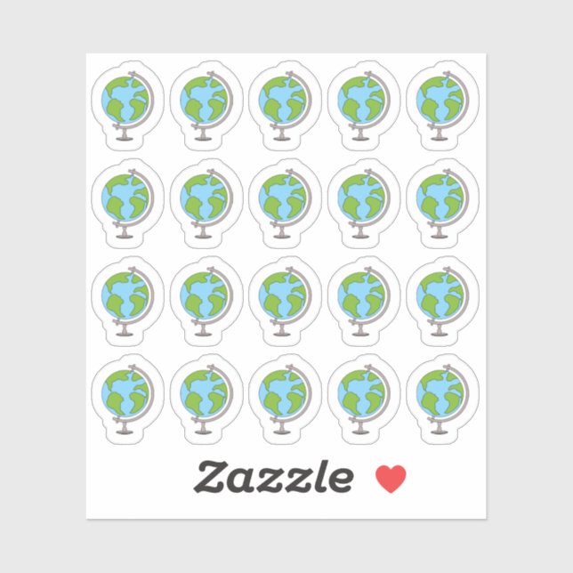 Earth Day Globe World Map Geography Travel Planner (Sheet)