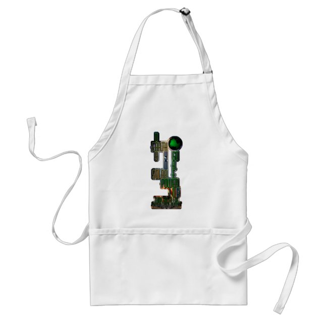 Earth Day Go Green Standard Apron (Front)