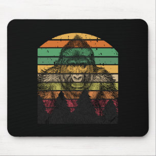 Earth Day Gorilla Vintage Pine Tree Men Women Kids Mouse Mat