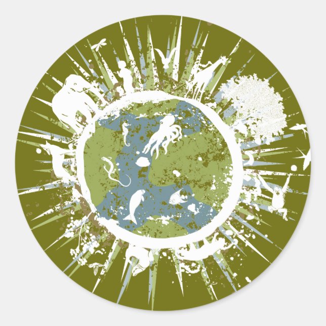 Earth Day Green Stickers (Front)