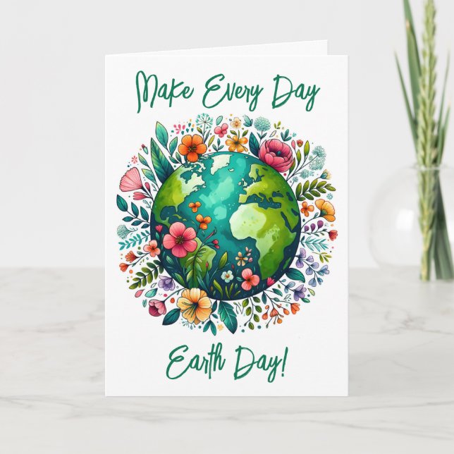 Earth Day Greeting Card (Front)