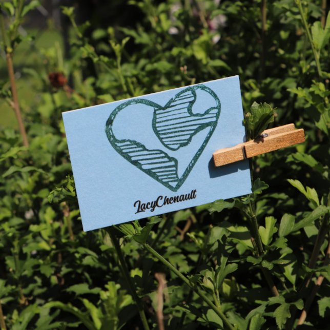 Earth Day Heart Earthy Love                        Rubber Stamp (Creator Uploaded)