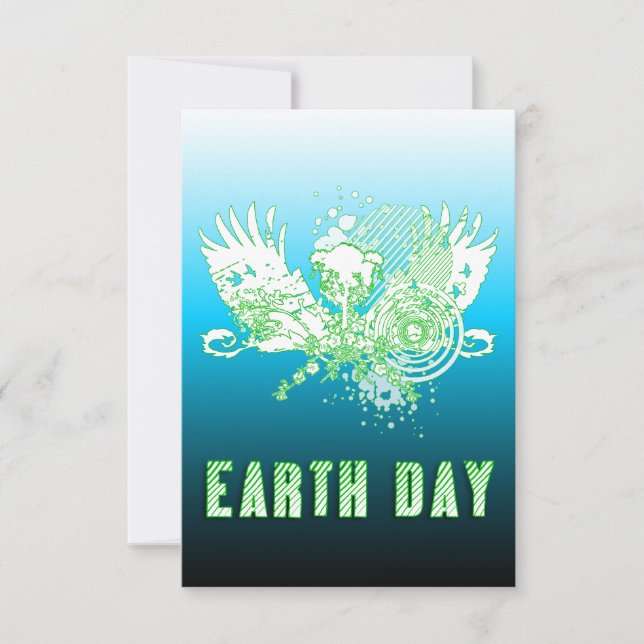 earth day : hi-fi tree invitation (Front)