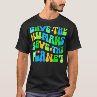 Earth Day Hippie 70s Retro Planet Environmental Ra T-Shirt