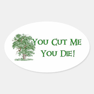 Earth Day Humour Oval Sticker