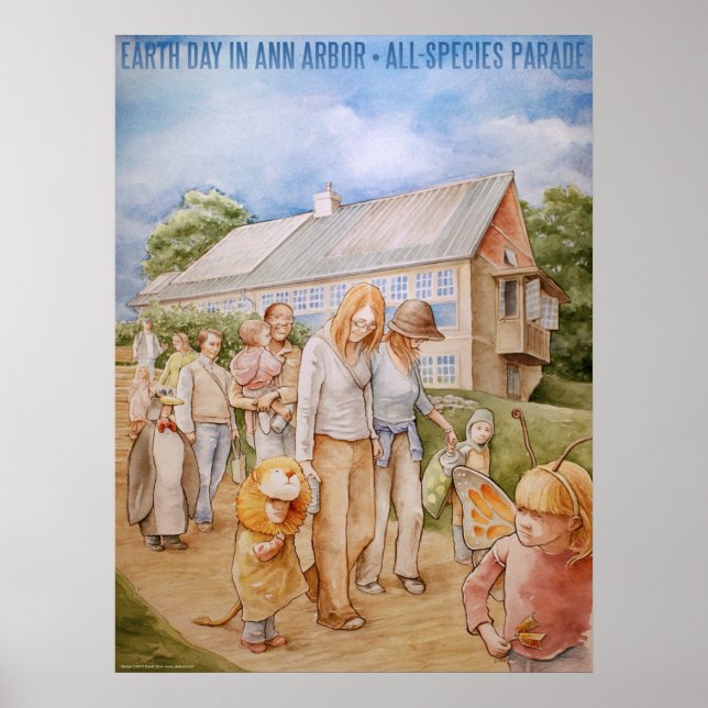 earth day in ann arbor (poster) poster (Front)