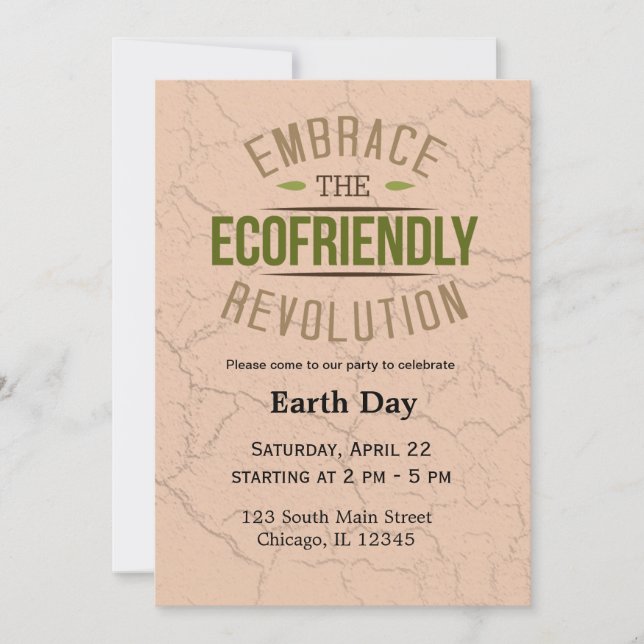 Earth Day Invitation (Front)