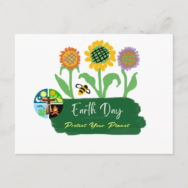 Earth Day Invitation Postcard (Front)