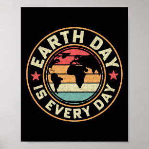 Earth Day Is Every Day Activist Mother Earth Conse Poster