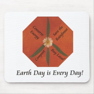 Earth Day is Every Day Mouse Mat