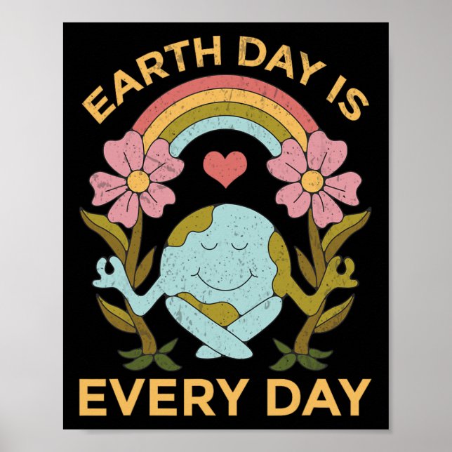 Earth Day Is Every Day Stop Global Warming  Poster (Front)