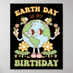 Earth Day Is My Birthday April 22nd Nature Conserv Poster