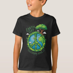 Earth Day Is My Birthday Pro Environment Party Kid T-Shirt