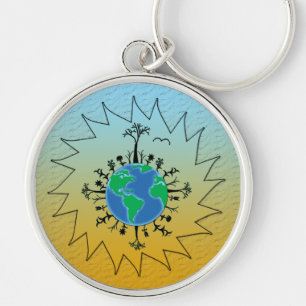 Earth Day Key Ring
