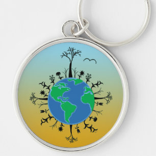 Earth Day Key Ring