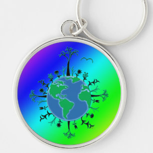 Earth Day Key Ring
