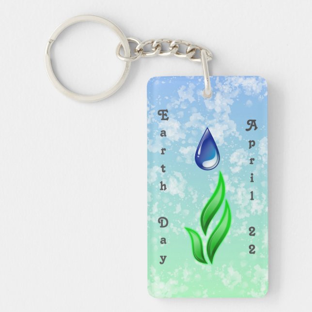Earth Day Keychain (Front)