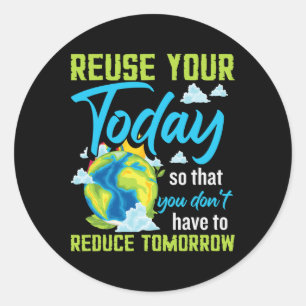 Earth Day Kids Classic Round Sticker