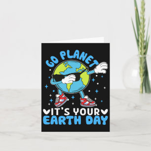 Earth Day Kids Toddler Boys Cute Planet Funny Nove Card