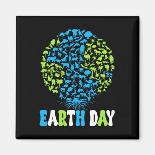 Earth Day Kids Women And Men Cute Earth Day Magnet