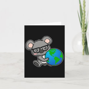 Earth Day Koala Bear Gift Design Card