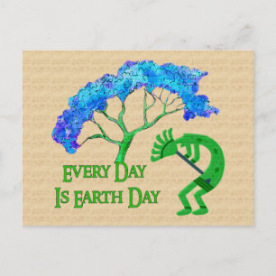 Earth Day Kokopelli Postcard
