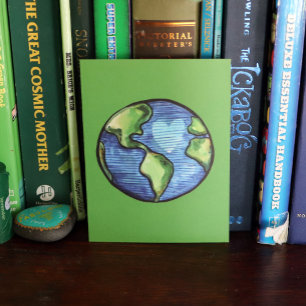 Earth Day Love Cute Whimsical Earthy Nature Lovers Holiday Postcard