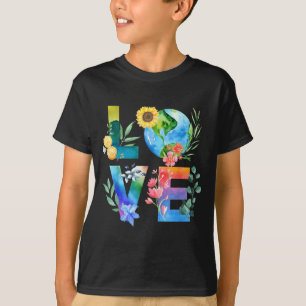 Earth Day Love Floral Earth Day Everyday Save The T-Shirt