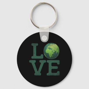 Earth Day Love T Shirt Men Women Kids Environment Key Ring