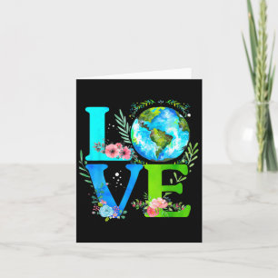 Earth Day Love World Anniversary Eco Awareness Des Card