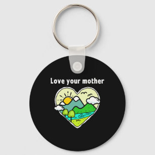 Earth Day Men Women Kids Planet Earth Anniversary Key Ring