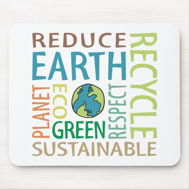 Earth Day Mouse Mat (Front)