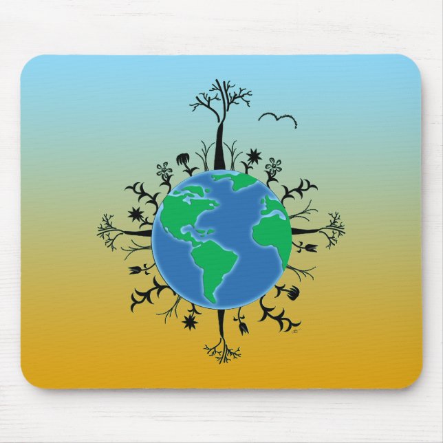 Earth Day Mouse Mat (Front)