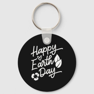 Earth Day National Environmental Protection Happy Key Ring
