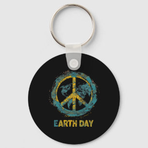 Earth Day Nature Planet Conservation Tree Men Wome Key Ring