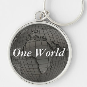 Earth Day One World Keychain