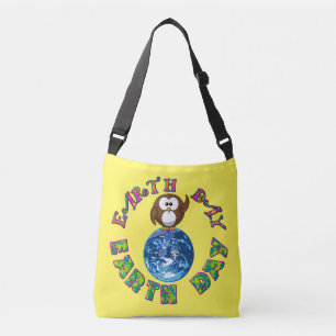 Earth Day Owl Crossbody Bag