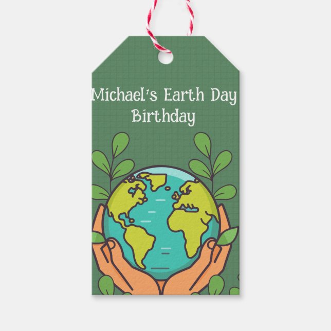 Earth Day Party  Gift Tags (Front)