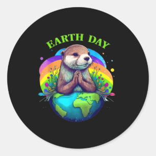 Earth Day Planet Anniversary Earth Day Everyday Wo Classic Round Sticker