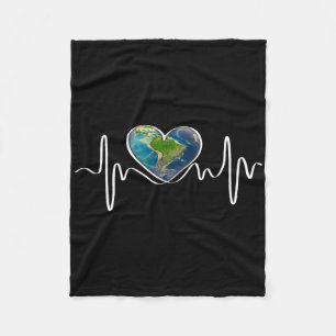 Earth Day Planet April Anniversary Earth Day Every Fleece Blanket