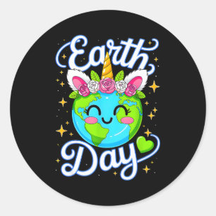 Earth day planet restore earth save the earth day classic round sticker